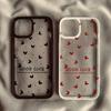 Modische Pinke Kleine Liebesherz Handyhülle Für iPhone 17 Pro 15 16 14 13 12 11 XR XS Max 7 8Plus Niedliche Glücksbringer Klare Harte Abdeckung