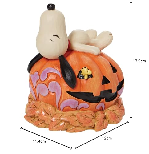 enesco Jim Shore Halloween Snoopy on Pumpkin Figure 6008966