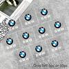 For BMW M X1 X3 Car Interior Sticker Creative Emblem Badge Sticker Waterproof For BMW Performance F30 F20 F40 E92 E91 G20 G30 G05 G06 G07 G11 SE9