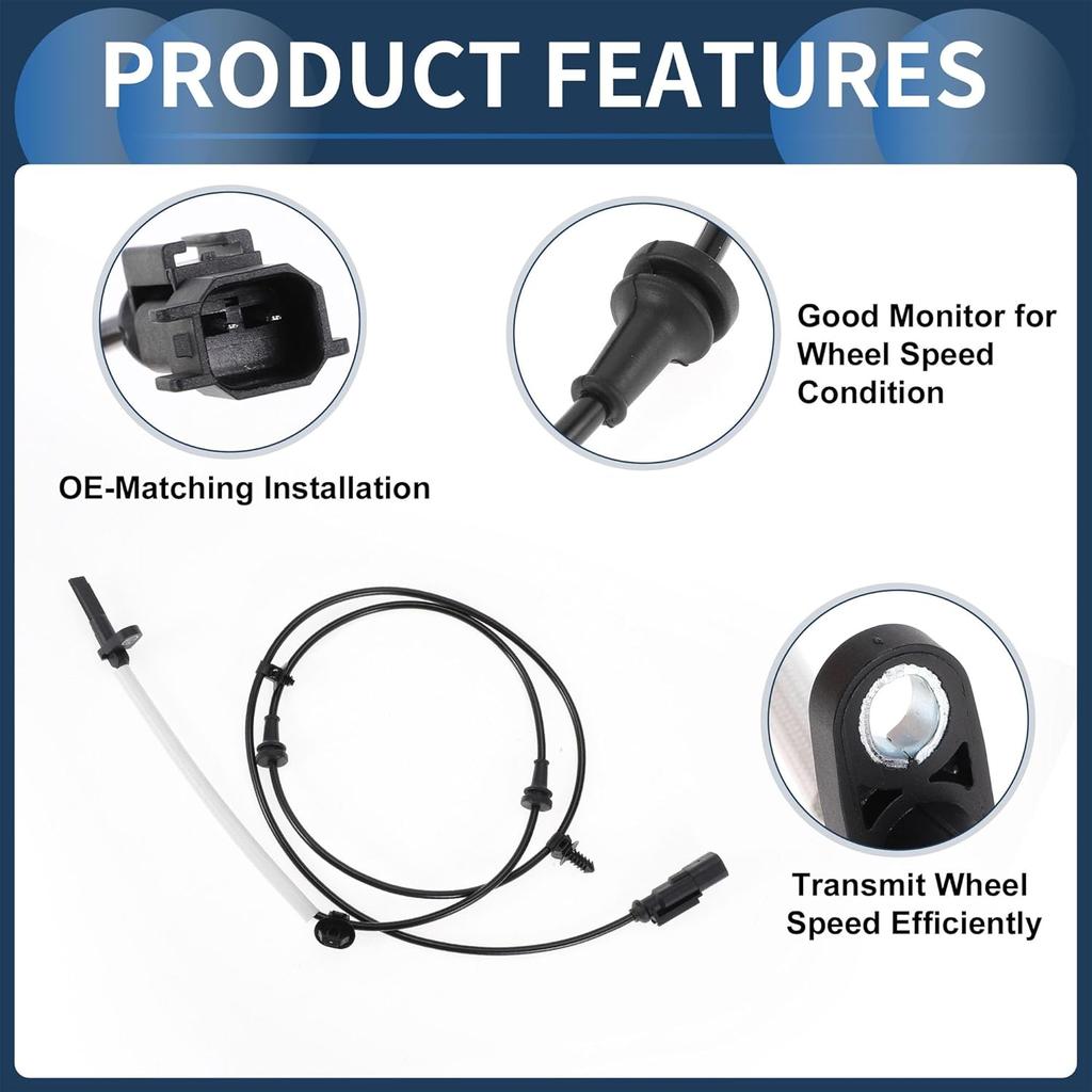 ABS Wheel Speed Sensor Front Left Right ABS Sensor Anti-lock Braking System Sensor No.DG1Z2C204A for Ford Taurus 2013-2019