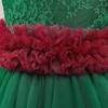Tulle Red Christmas Dresses for Girls Formal Bridesmaids Wedding Party Princess Prom Girl Dress Flower Birthday Costume 5-14 Yrs