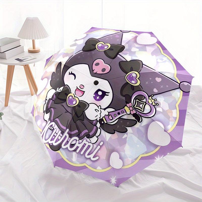 1pc Kuromi Magical PrincessUmbrella with Plastic Handle,Suitable for All Seasons Home Travel Outdoor UmbrellaSanlio150