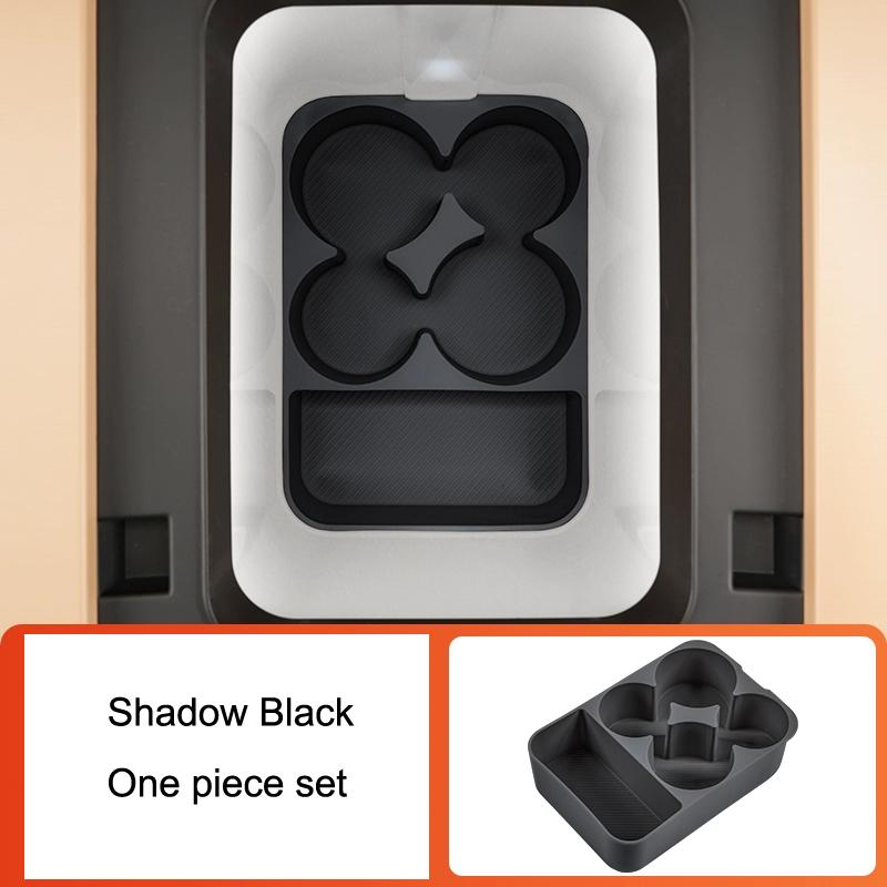 For BYD Leopard 8 Car Center Console Fridge Silicone Pad Mat Refrigerator Grid Anti-slip Water Holder Organizer Car Accessories