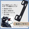 Hyo Rumu Motorcycle License Plate Guard + Luggage Hook Plate Hook with Double Side