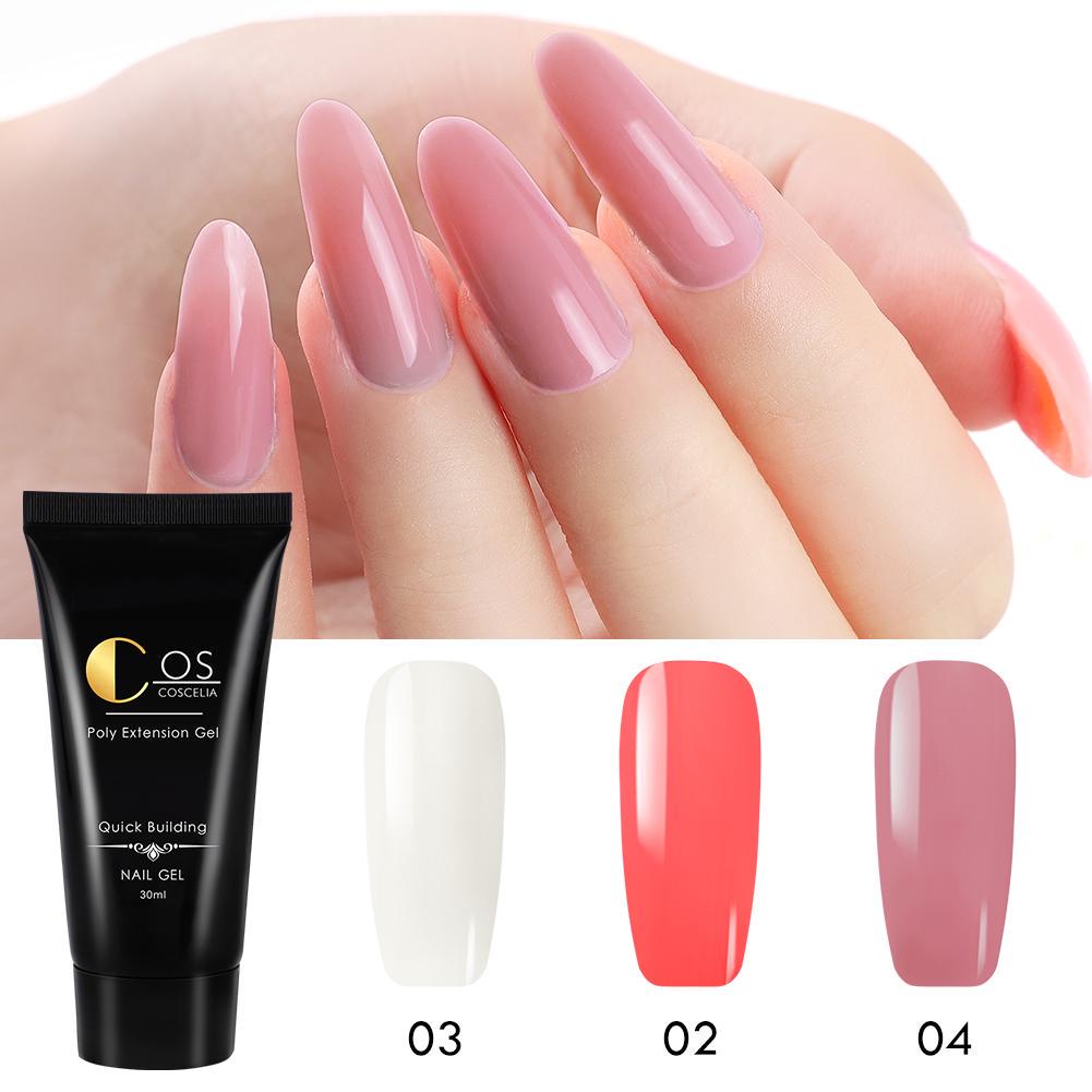 

COSCELIA 3Pcs Гель для наращивания ногтей 30ML УФ Строитель Гель Nail Art Акриловый гель Маникюр Гель Лак