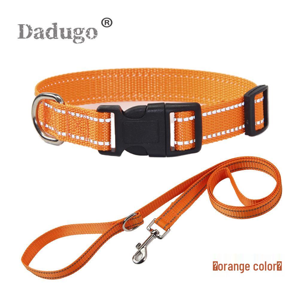 Reflective Pet Collar & Leash Set for Medium & Large Dogs and Cats