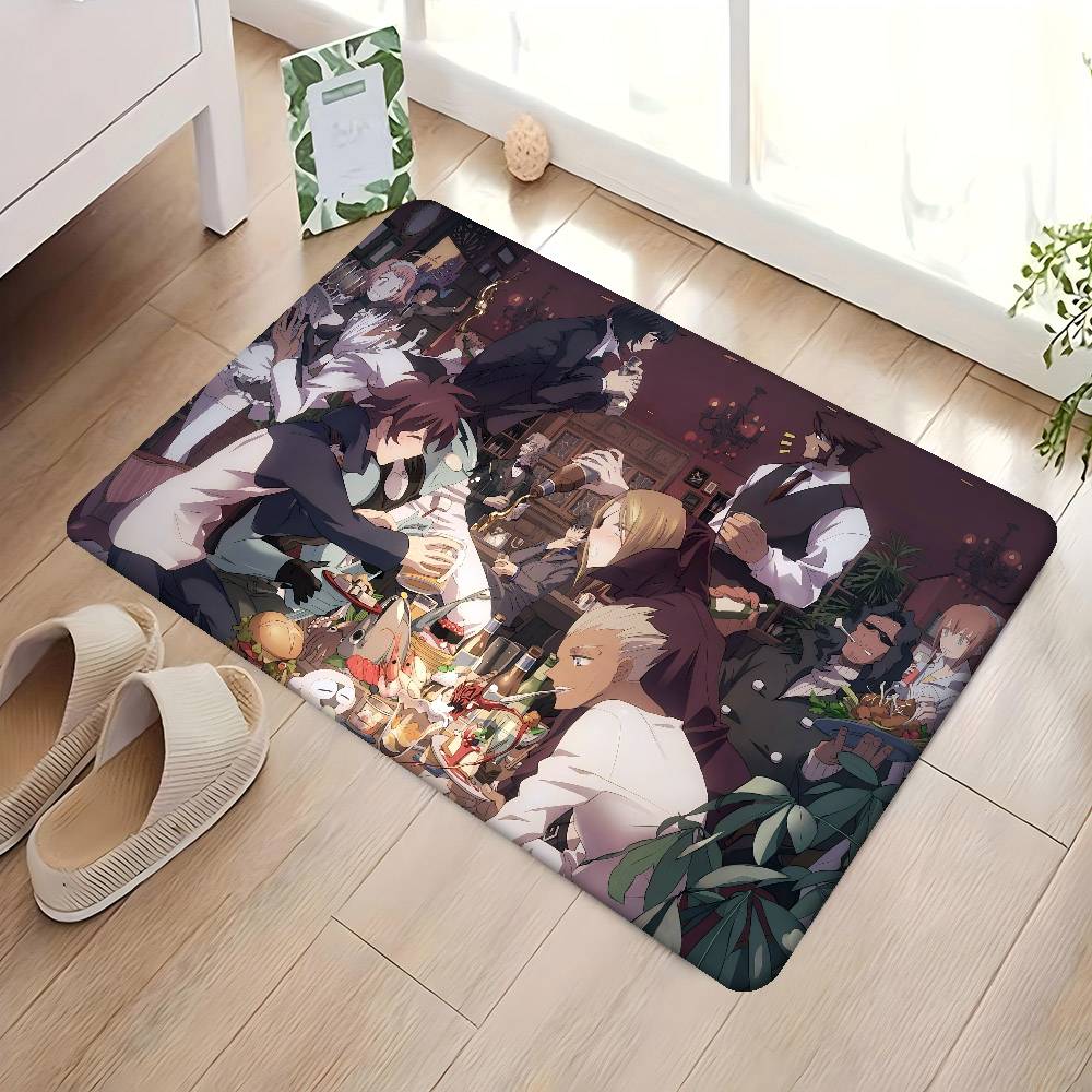 B-Blood Blockade Battlefront Eingangstürmatte Nordischer Stil Heimfußmatte Badezimmer-Toilettenmatten Schlafzimmer Hotel Dekor Matte