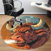 1pc Bull Spirit Carpet for Office Non Slip, Round Carpet, Soft & Comfortable, Carpet for Office, Lightweight Round Floor Mat