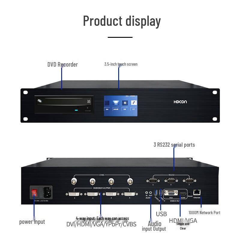 HDCON 5-Camera Interactive HD Recording & Broadcasting System (CN Version)