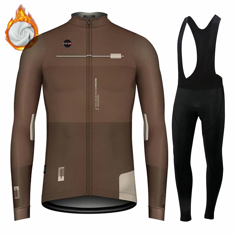 2025 Nový Gobikful - Pánský cyklistický oděvní set, Termovlna Dlouhý vlněný set a Dlouhé kalhoty pro venkovskou jízdu na horském kole