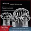 Stainless Steel Floor Drain Strainer Anti-Clogging Gutter Guard Mesh Cover for Bathroom Kitchen Sink Balcony Use