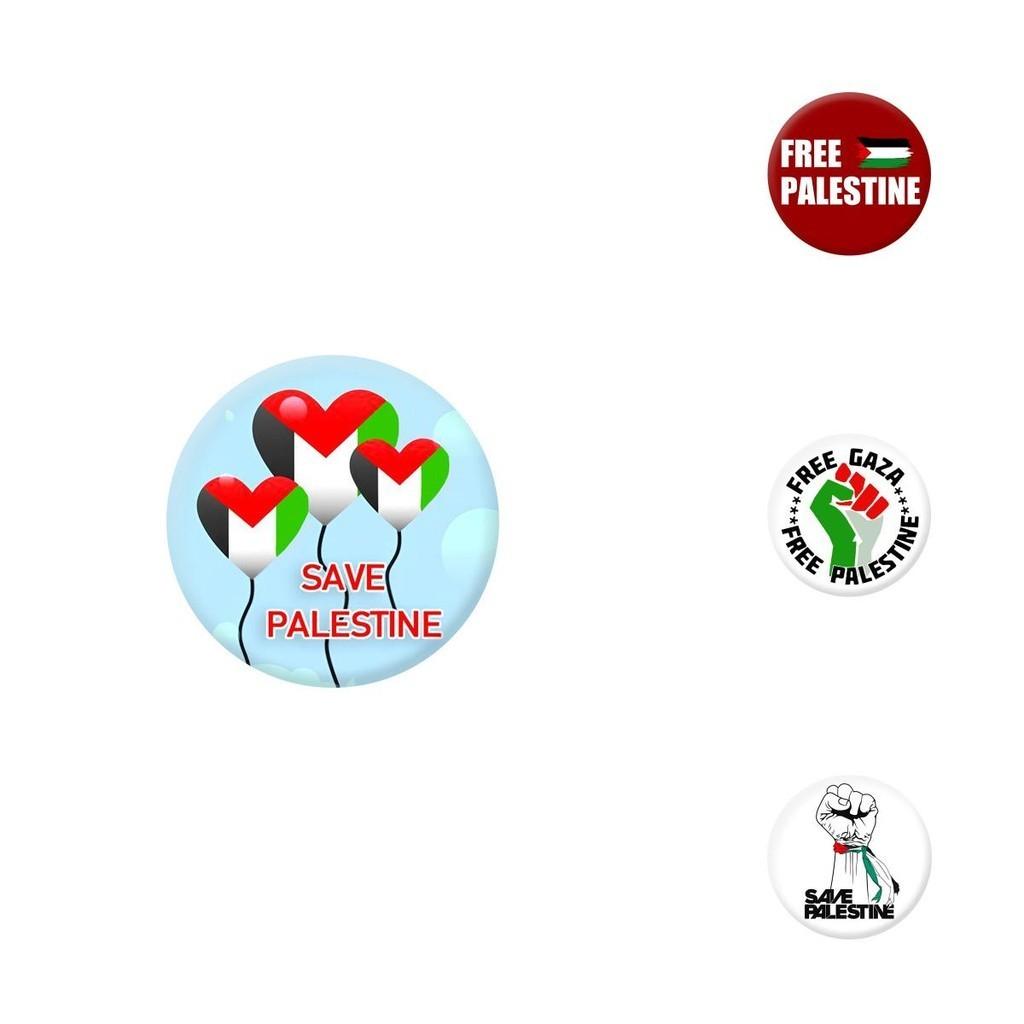 Palestine Flag Emblem Badge Hot Selling Iron Cross-border On