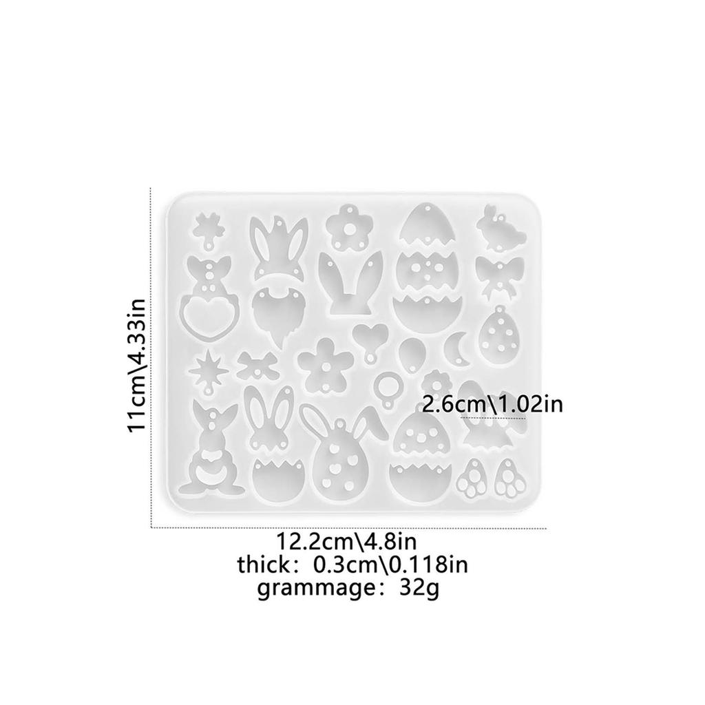 Sturdy Silicone Jewelry Mould for Earring Making Easy Maintenance Crafting Tool