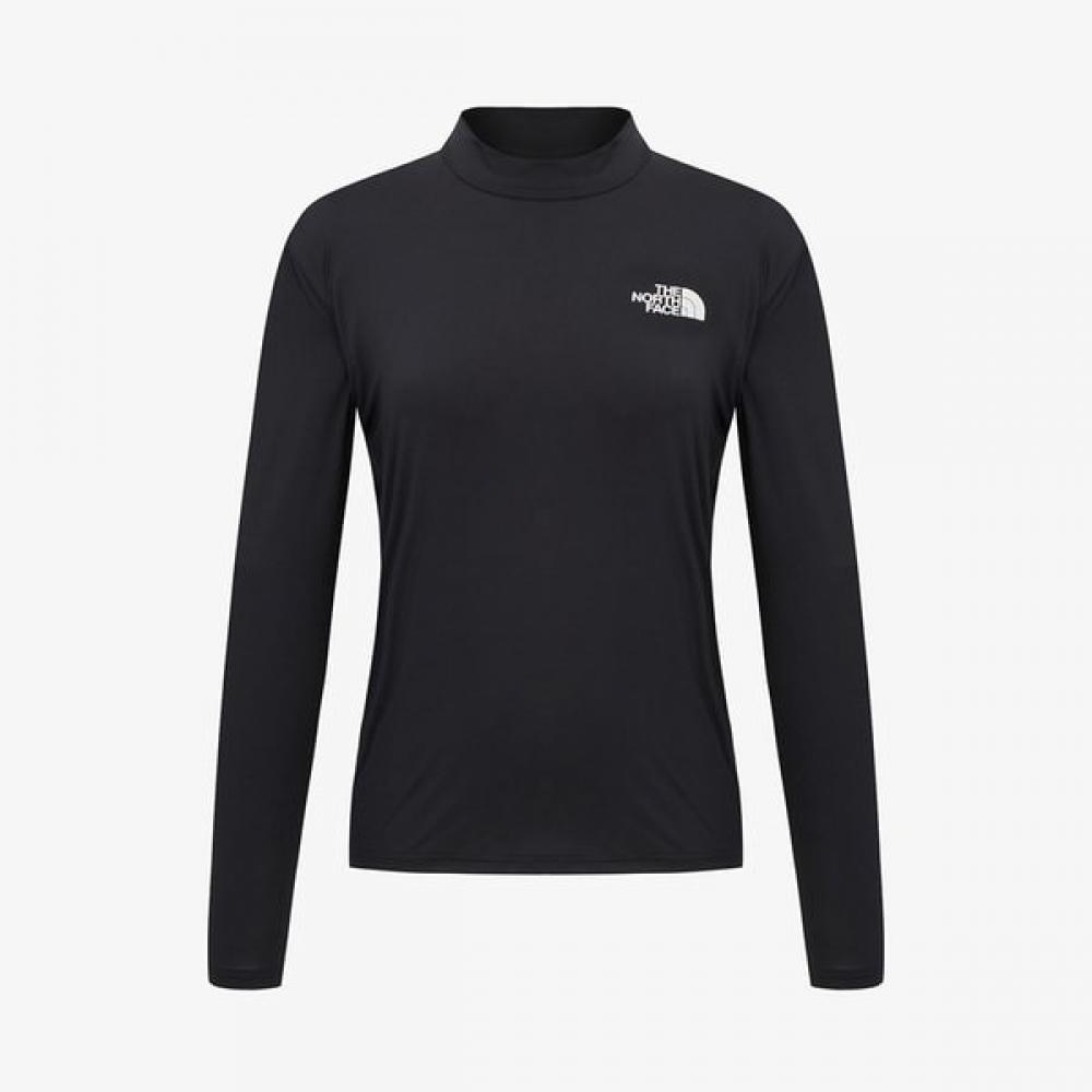 [norTh Face Official] NT7xr00a Ice Face TurTleneck Long Sleeve T shirT Black BLACK/085