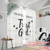 2pcs 2D flat printing Curtain Trust God Butterflies 100% Polyester Without Electricity Festive Wall Decor for Yard & Garden No