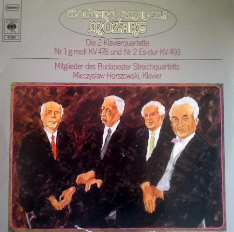LP Record MIECZYSLAW HORSZOWSKI, MITGLIEDER D - Mozart Klavierquartette Nr1 G Moll  61667 CBS 1976 Germany Classical Used