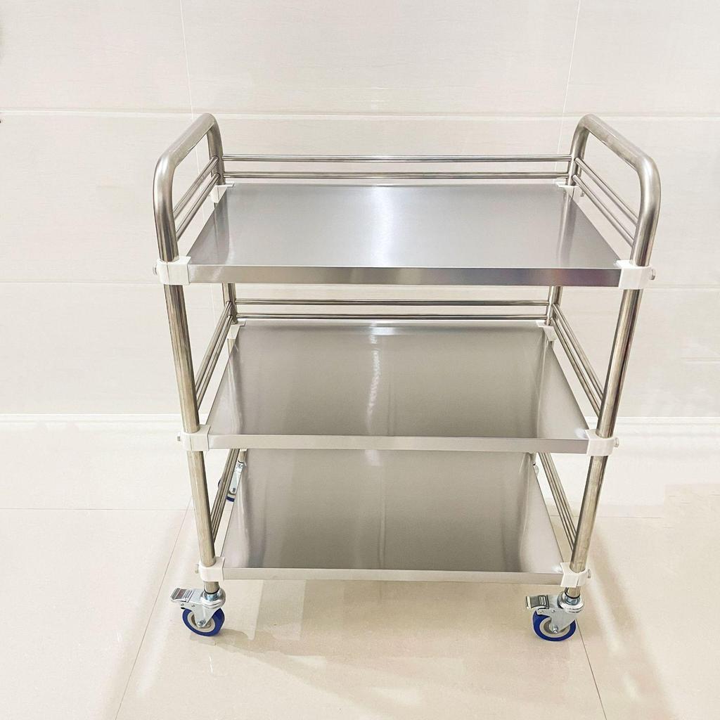 Stainless Steel Medical & Beauty Trolley - Mobile Storage & Instrument Cart