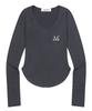 MUCENT Muse Cut U-Neck Rounded Long Sleeve Tee (4 Colors)