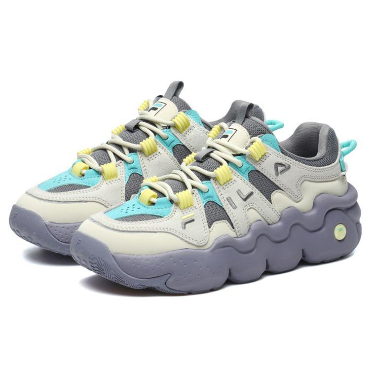 FILA Panini 2.0 Fashion Sports Comfortable Low-Top Retro Basketball Shoes Women sneaker White Gray F12W141223FWF