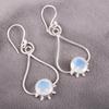 Milky Opal 925 Solid Sterling Silver Earrings, Handmade Gemstone Earrings Jewelry, Gifts For Wife Brand New Earrings
