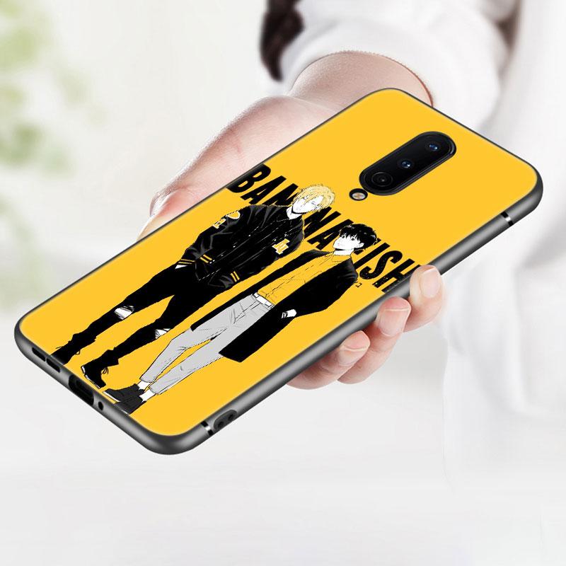 Husa de telefon din silicon Banana Fish Anime pentru OnePlus 10T 10R 9RT 8T 7T Pro Nord 2 N10 N100 N200 CE2 Lite 2T ACE 5G Husa neagra