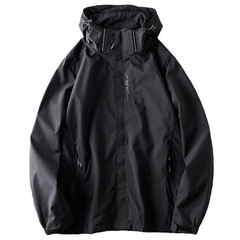 Men's American-Style Windbreaker: Waterproof, Windproof Outdoor Jacket for Spring & Autumn