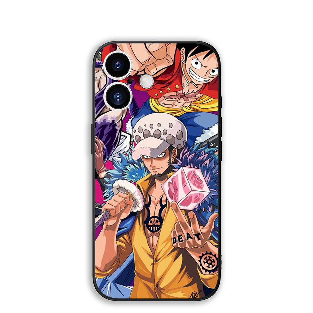 

Cover for Samsung Galaxy S25 S24 S23 Fe Ultra Plus S7 Edge A05 A06 A16 A15 A35 Phone Case One Pieces Trafalgar D Water Law Luffy Galaxy A16