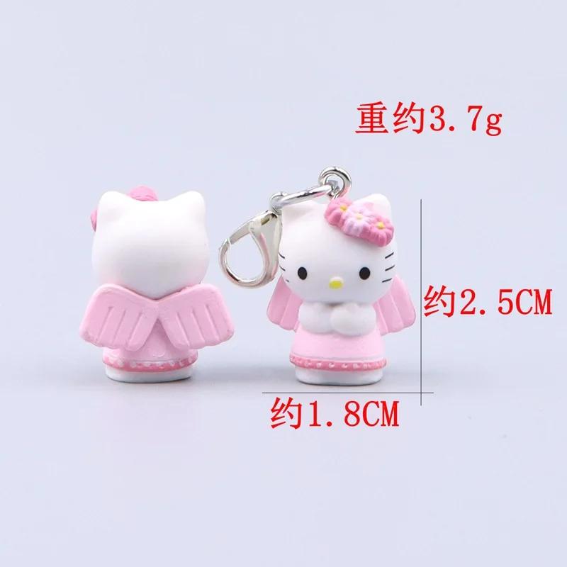 Hello Kitty Cute Cartoon Keychain Bag Clothing Puller Phone Rope Necklace Accessories Pendant Kawaii Women Student Toy Wholesele