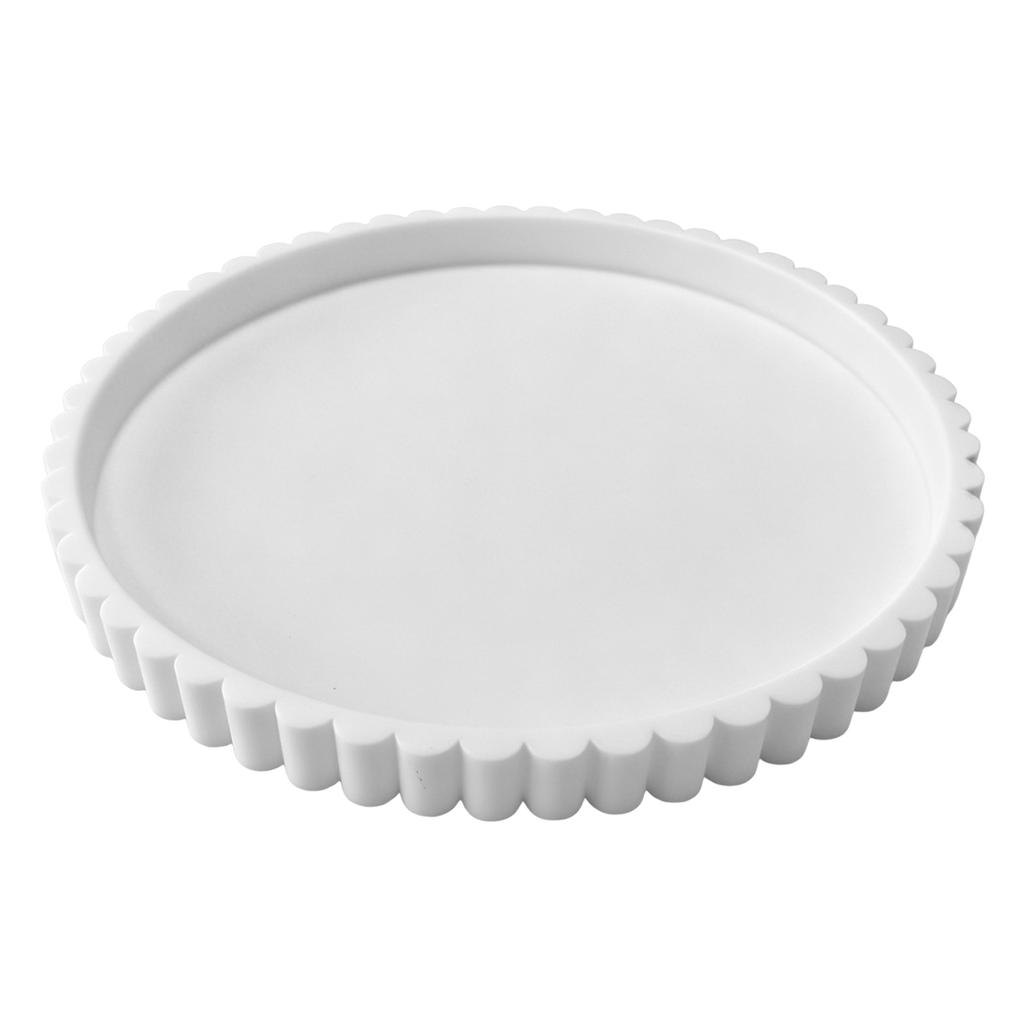Circular Coffee Table Decor Tray Jewelry Trinket Dish Silicone Non-Slip Design Candle Coaster Kitchen Sink Soaps Tray