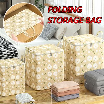 Quilt Storage Bag Large Underbed Dustproof Ziped Organizer Wardrobe Boxes Bucket Clothes Storage Bag