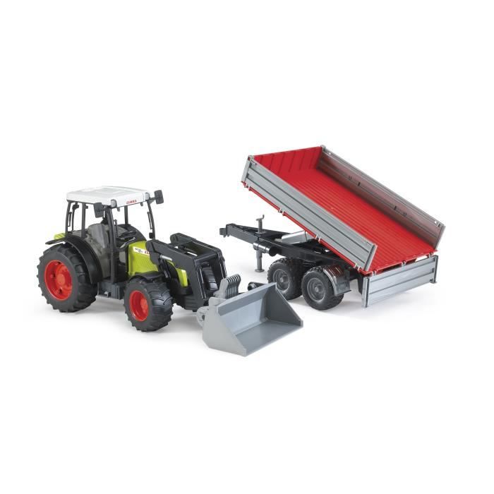 Tracteur BRUDER Claas Nectis 267F Avec Remorque Basculante - 65,5 Cm