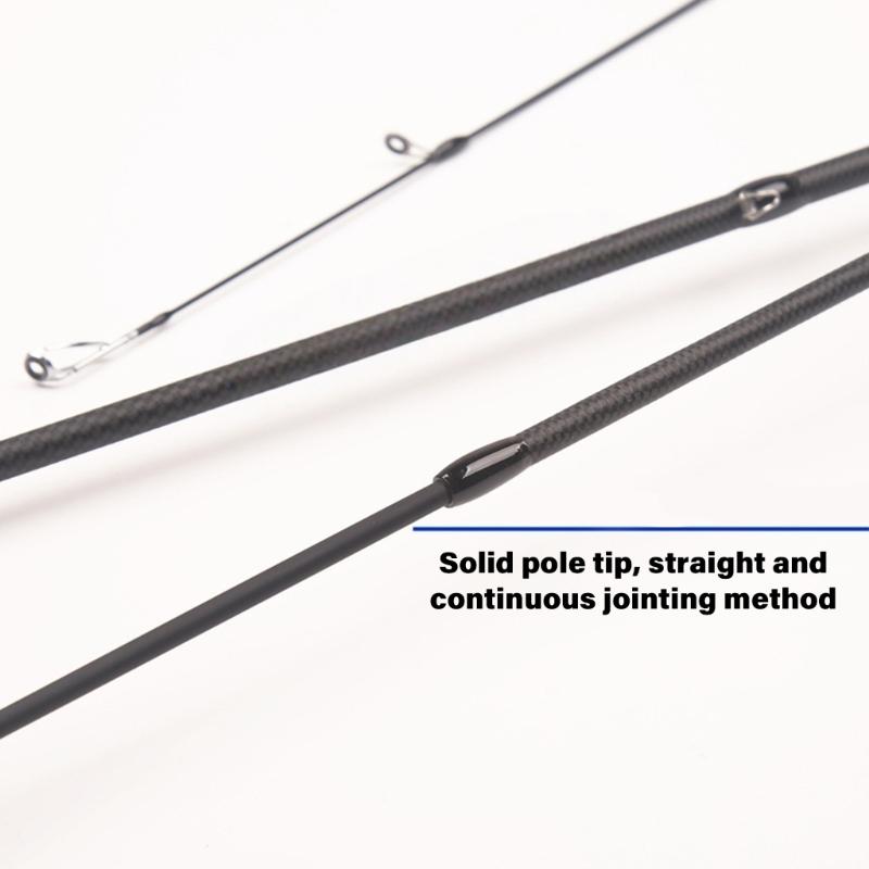 Light Weight Fishing Rod with Ergonomic Handle Carbon Fiber Rod for Beginner Stream and Creek Angling