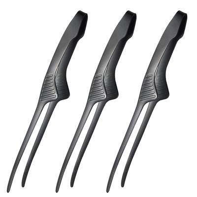 Ziyue Kliešte Yakiniku Nerezové Samostatne stojace Kempingové Grilovacie Paličky Špeciálne Kliešte na Cestoviny Yakiniku Sada Protišmykových (Tip, 3-Čierna)