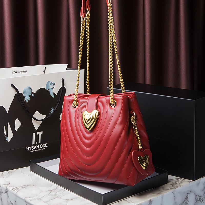 Red Wedding Bag Bridal Bag Women'S Bag Mom Bag Engagement Handbag Large Capacity Shoulder