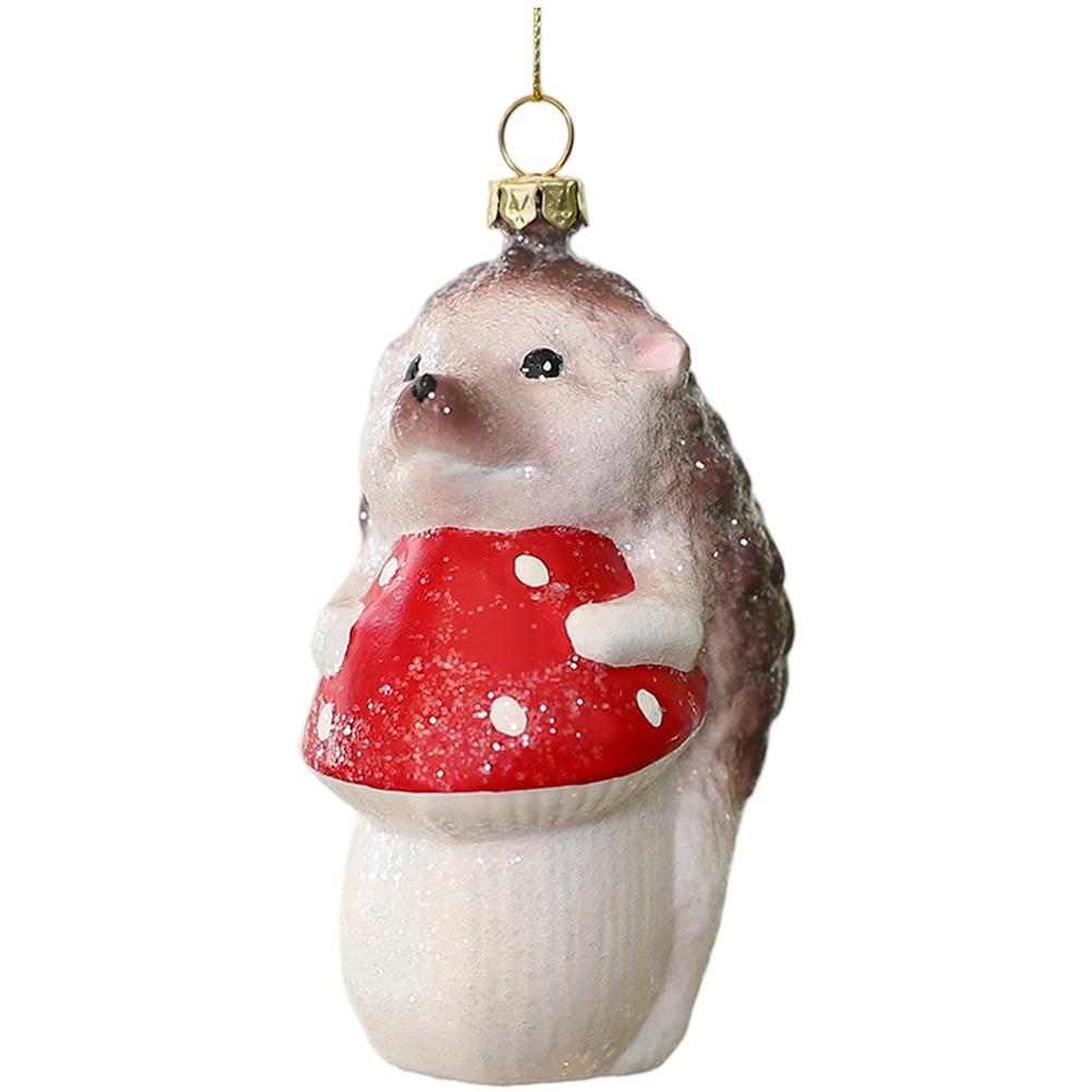 

Lightweight Plastic Christmas Tree Hanging Ornaments with Hedgehog Squirrel and Fox Figures for Holiday Decoration