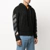 Off-White Brushed Mohair Zip Hoodie Black Men Outerwear OMHA073R20B020231088