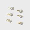 Korean High-End Fashion Pearl Imitation Earrings with High-Gloss Finish for Women