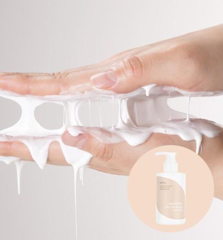 ISNTREE Yam Root Vegan Milk Cleanser 220ml + Refill – Gentle, Nourishing Cleanser for Sensitive Skin