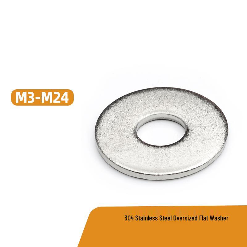 304 Stainless Steel Large Flat Spacer Washer M2.5-M30