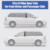 926-446 B Pillar Trim Door Molding For Front Passenger Driver Side Windshield Outer Compatible With 2008-2016 Chrysler Town & Country 2008- Dodge