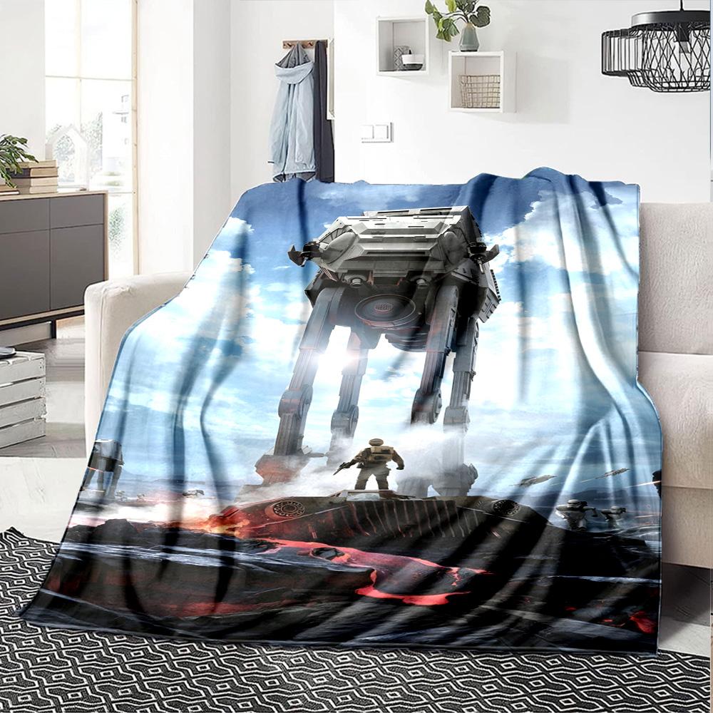 Star Wars Blanket Comfortable Perfect for Bedding Chair Office Four Seasons Multipurpose Digital Print Best Holiday Gift for Friends Family