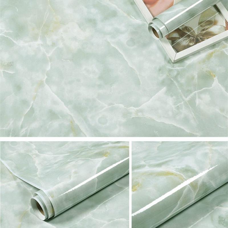 Modern Kitchen Marble Contact Paper Vinyl Wall Sticker Marble Cabinet Countertop Stickers Self Adhesive Waterproof PVC Wallpaper
