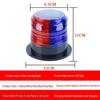 Solar Dual-Sided Red & Blue LED Strobe Light for Road Construction Safety