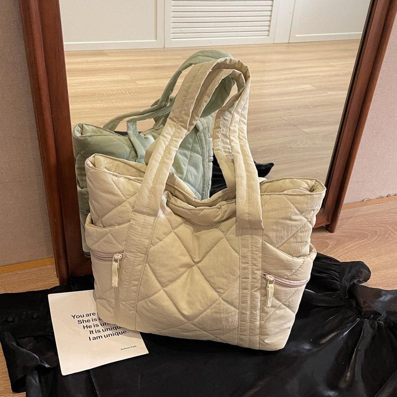 

Сумка большой вместимости женская осенне-зимняя универсальная новая сумка на плечо повседневная ромбовидная классическая сумка-тоут для поездок на работу