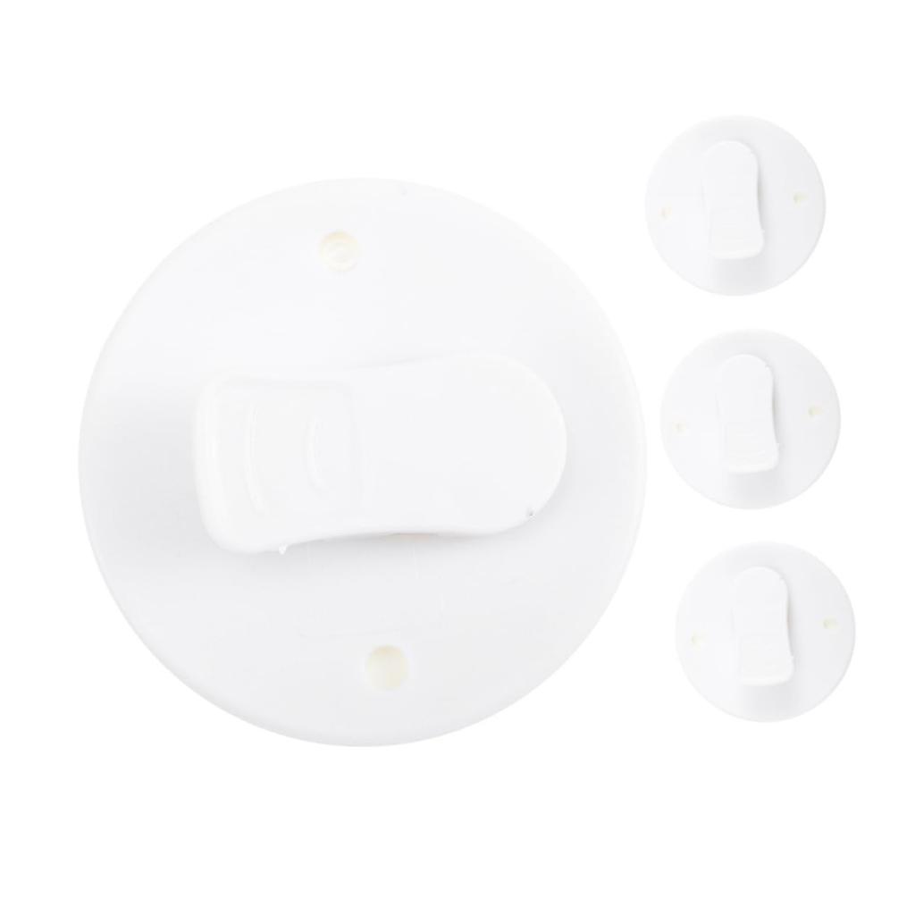 8Pcs Bathroom Curtain Holders Clips Corrosions Resistant Easy to Open Close Mechanism Shower Drape Adhesive Clamps