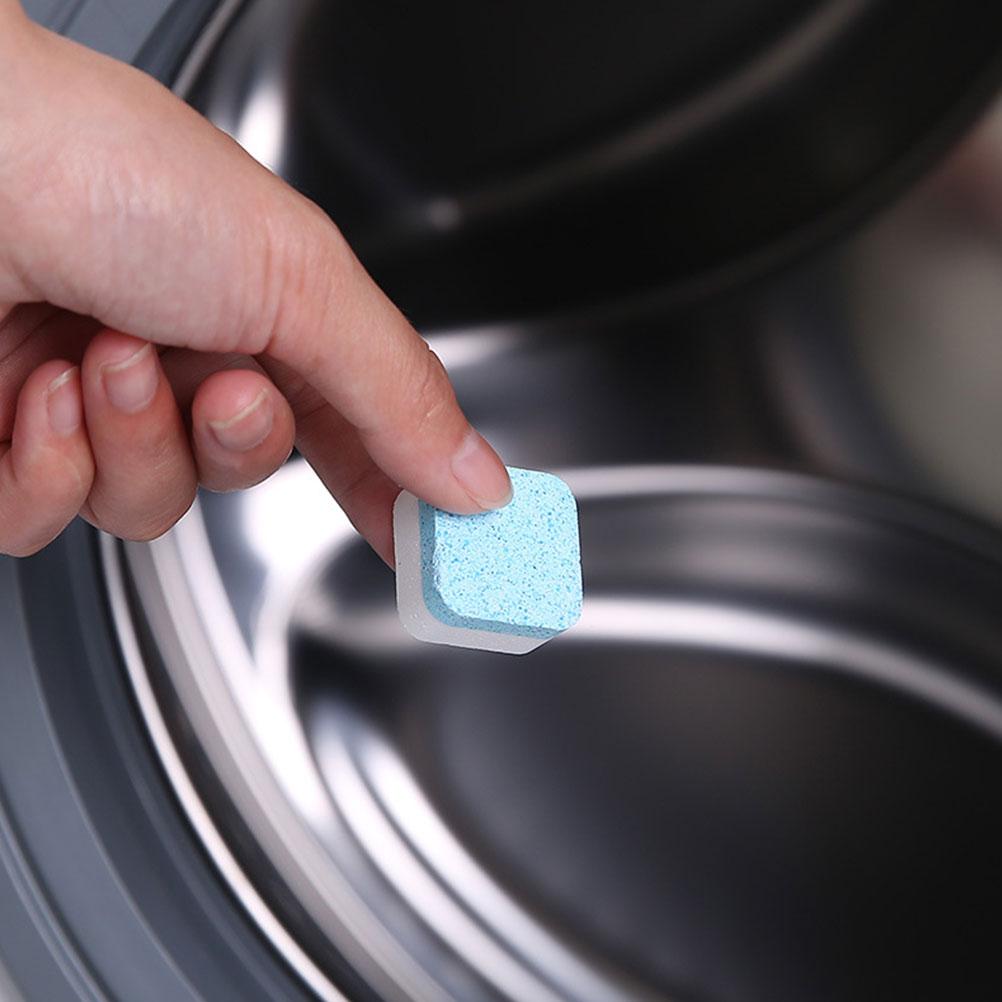 12pcs Washing Machine Cleaning Effervescent Cleaner Laundry Deep Cleaning Remove Odor Decontamination Tablets Household Cleaning