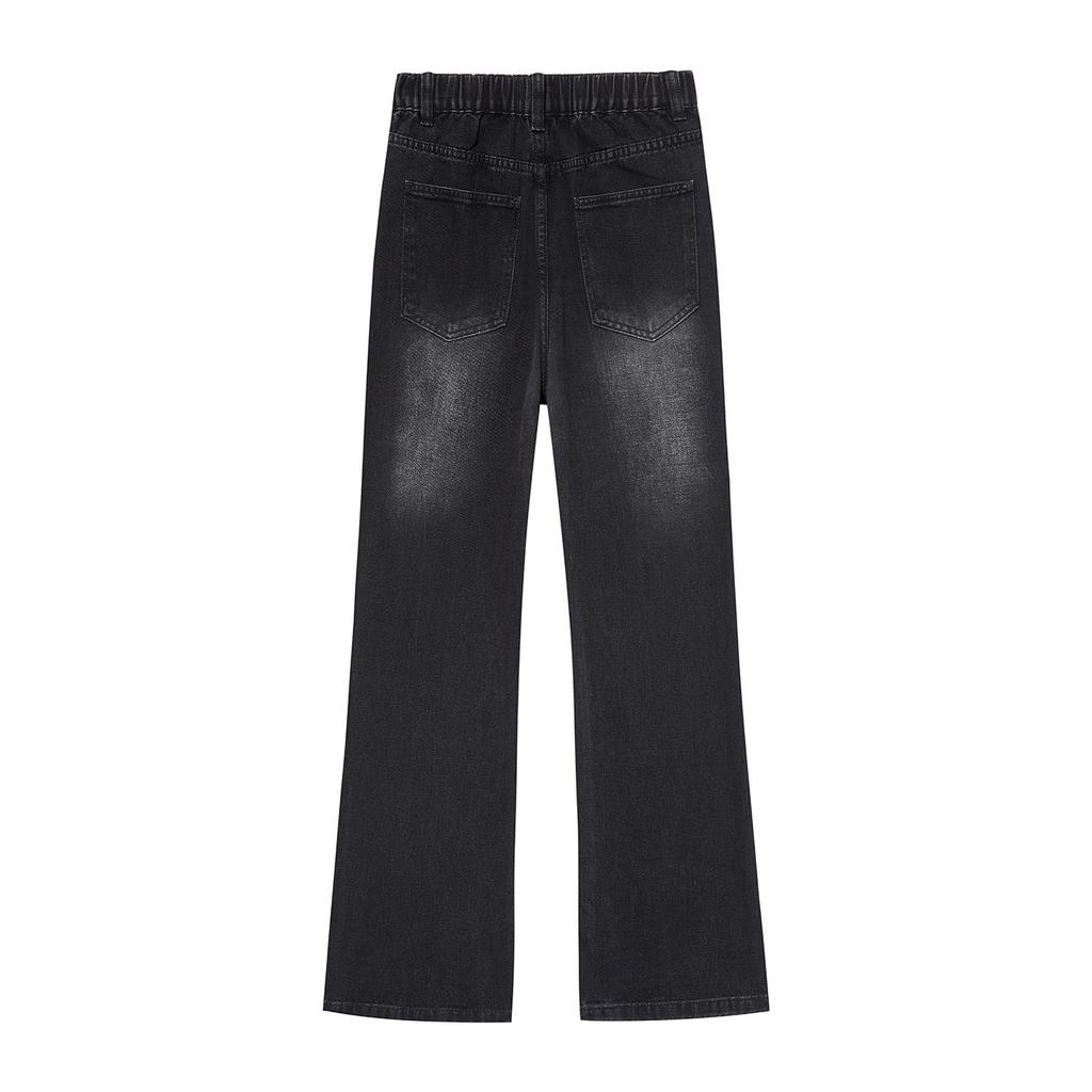 Straight jeans men's micro-pull high waist lift gear washing old source spot wholesale