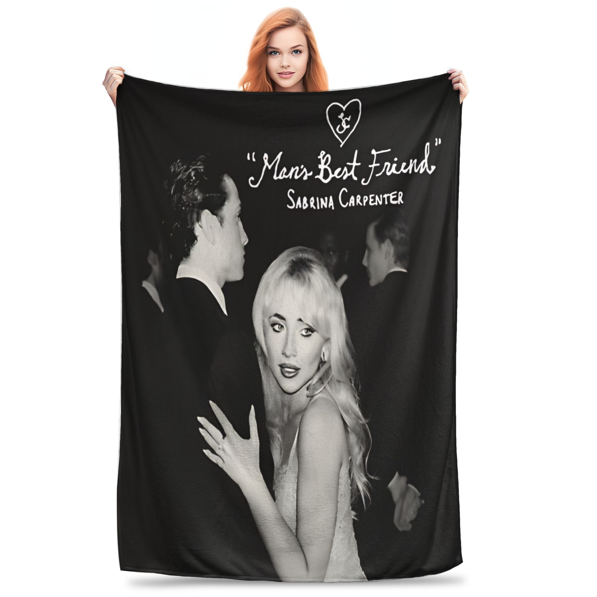 

Sabrina Carpenter Man s Best Friend Blankets Coral Fleece Plush Relax Soft Throw Blankets for Bed Bedspread 130x150cm