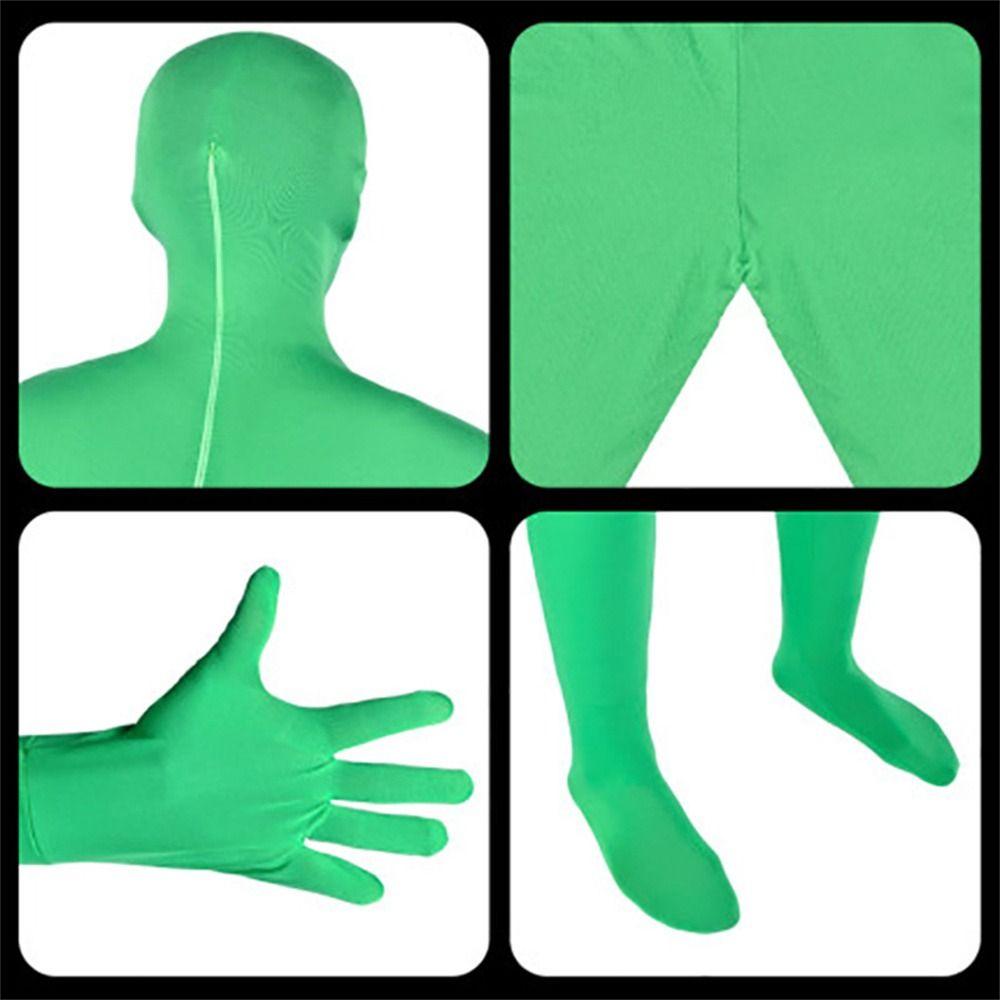 Anzug Foto Video Chroma Key Jumpsuits Greenscreen Anzug Chromakey Grüner Anzug Verschwindender Bodysuit