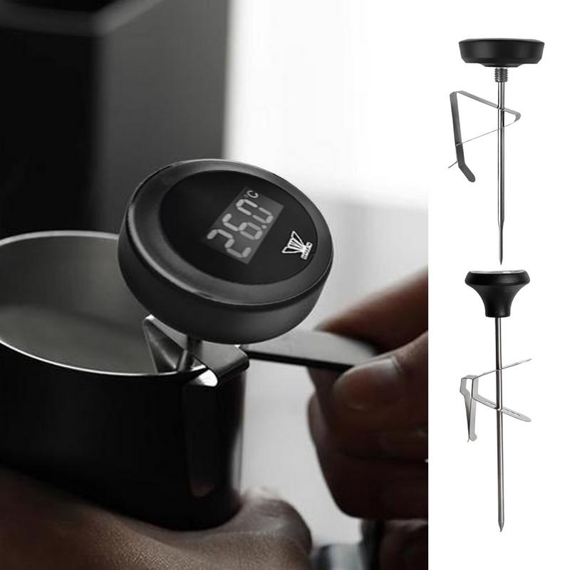 Milk Frothing Thermometer Stainless Steel Dial Probe Temperature Monitor for Coffee Milk Froth Chocolate Cappuccino Food